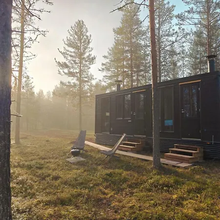 Hébergement de vacances Borealis Village 8 With A Nature View, Fireplace, Sauna, Kitchen