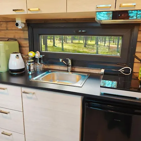 Borealis Village 8 With A Nature View, Fireplace, Sauna, Kitchen Muonio