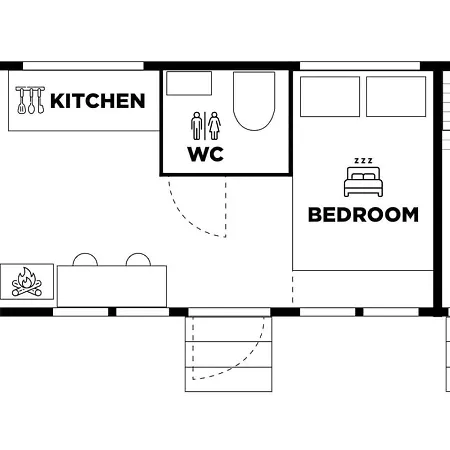 Casa vacanze Borealis Village 8 With A Nature View, Fireplace, Sauna, Kitchen Muonio